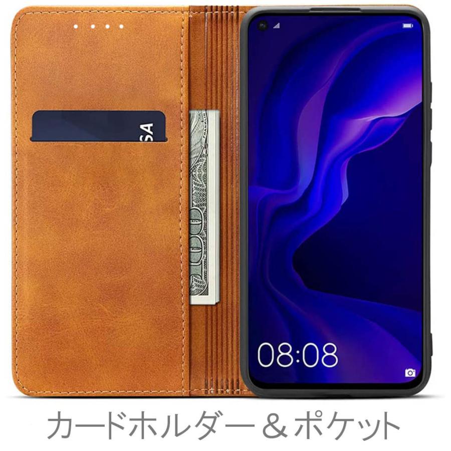 Google Pixel 手帳型 ケース カメラホール カバー シンプル スマホケース ベルトなし 茶色 ブラウン レザー 革 安い 送料無料