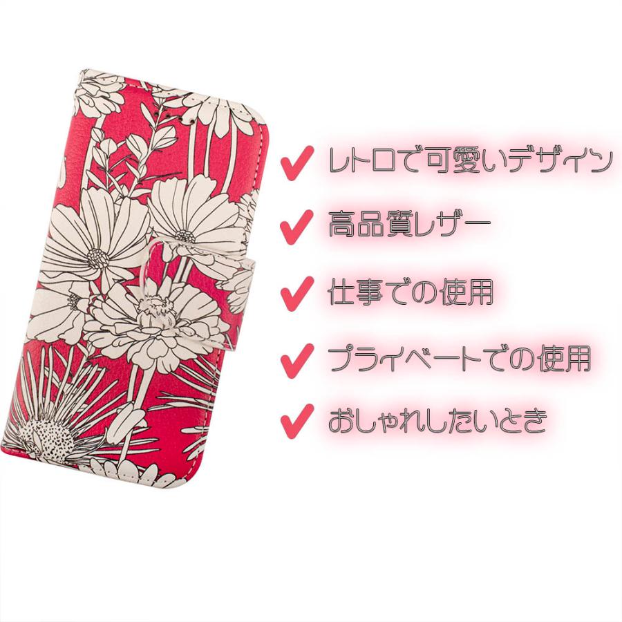 iPhone16e ケース 手帳型 iPhoneSE カバー iPhone13 SE2 SE3 SE第3世代 SE第2世代 iphone8 花柄 iphone7 6s カバー 鏡 ストラップ付 花柄 レッド 赤 フラワー ボタニカル