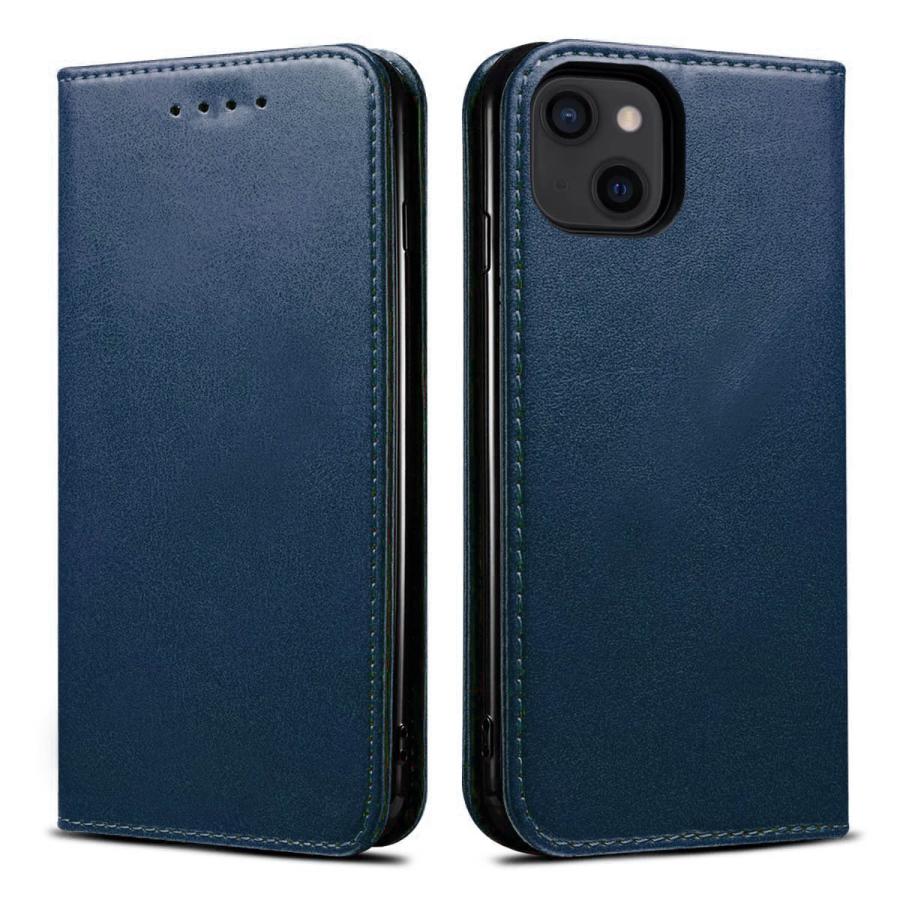 iPhone 手帳型 ケース シンプル 紺 青 ネイビー カバー レザー 革 送料無料 安い スマホケース