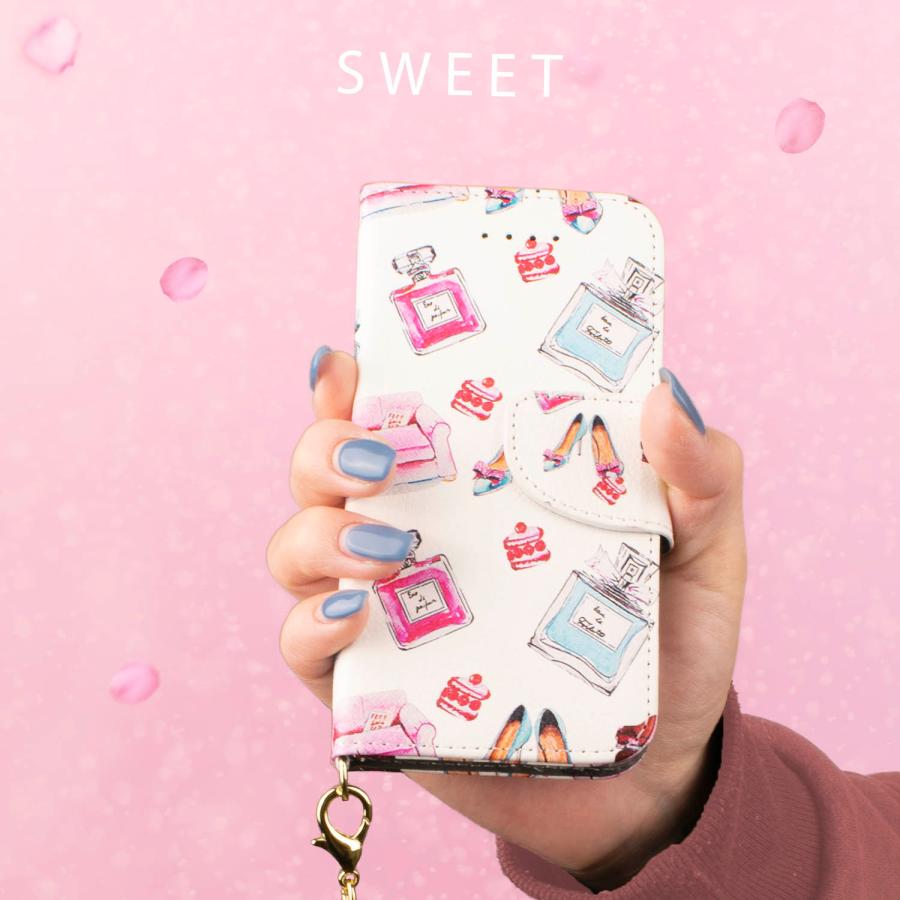wish4 ケース 手帳型 おしゃれ SH-52E カバー sense6 sense4 sense4lite sense5G sense3 lite Basic 鏡付 ストラップ付き おしゃれ 送料無料 白 ホワイト