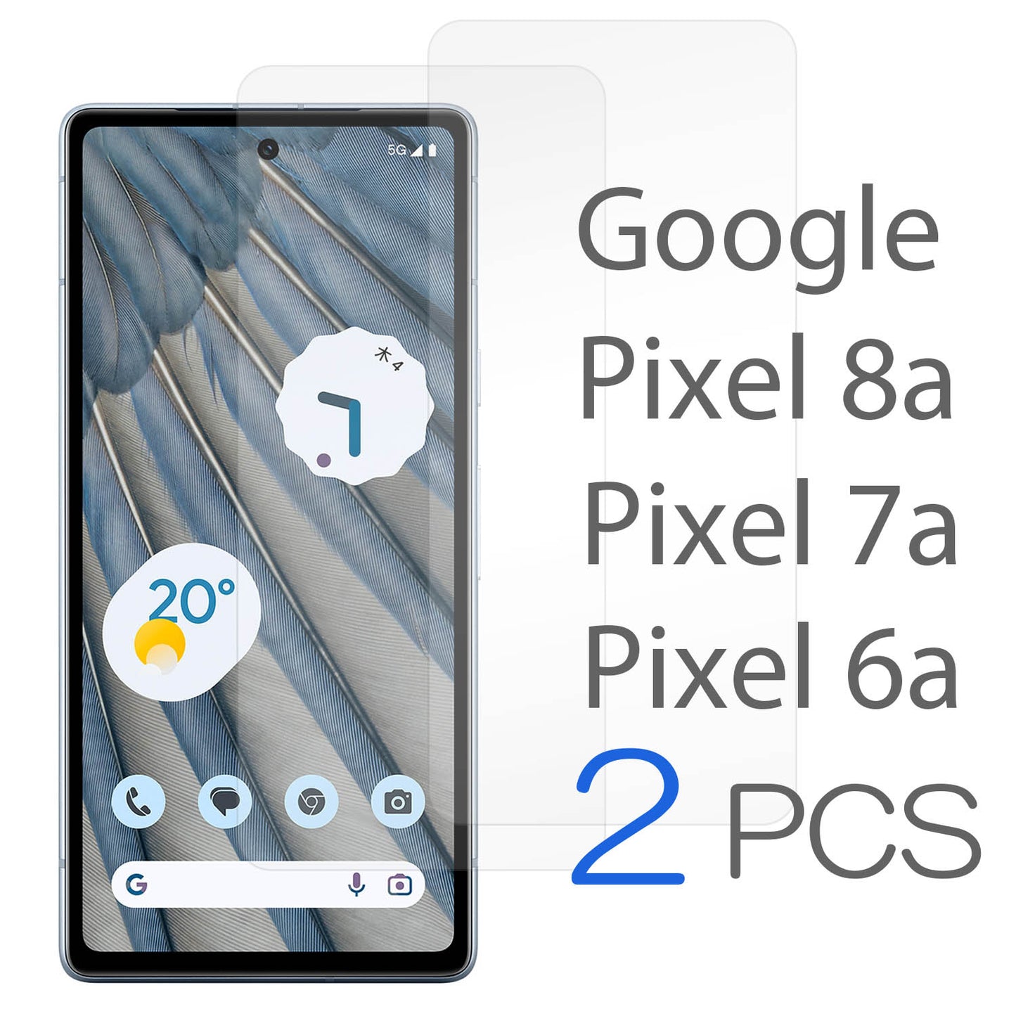 Google Pixel8a フィルム 2枚セット Pixel7a 透明フィルム 6a 保護フィルム ガラスフィルム 耐衝撃 気泡なし 貼りやすい 送料無料