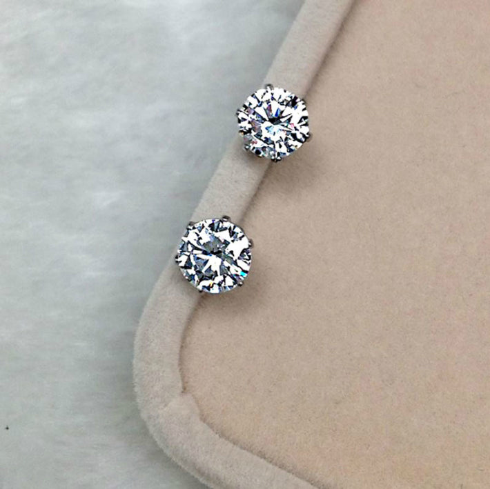 12個 セット 一粒ジュエリー ステンレス つけっぱなし 金属アレルギー対応 イヤリング メンズ ピアス メンズ両耳用 BTS スタッドピアス レディース ジルコニア キュービックジルコニア シルバー 3mm 4mm 5mm 6mm 7mm 8mm ファーストピアス セカンドピアス 送料無料