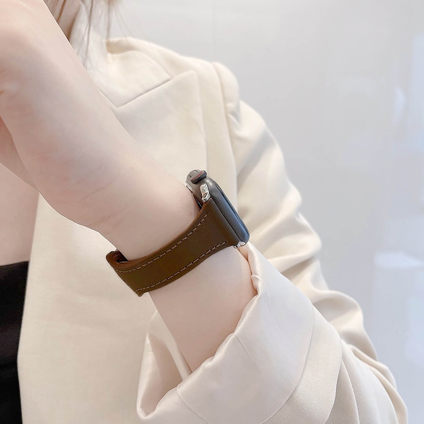 アップルウォッチ バンド レディース 38mm 40mm 41mm 45mm 44mm 42mm apple watch バンド 茶 series SE 7 6 5 4 3 2 1 ベルト おしゃれ 交換 人気 安い ブラウン レザー 送料無料