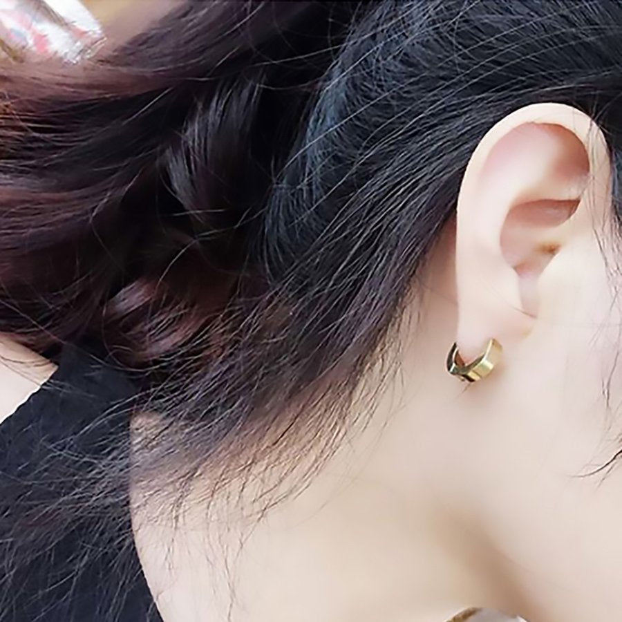 【5色10個セット】イヤリング メンズ フェイクピアス BTS メンズ 両耳 イヤーカフ ステンレス 金属アレルギー対応 アレルギーフリー ノンホールピアス レディース シンプル リングピアス フープピアス テテ ジミン 愛用 モデル セット 無地 幅広 激安 送料無料