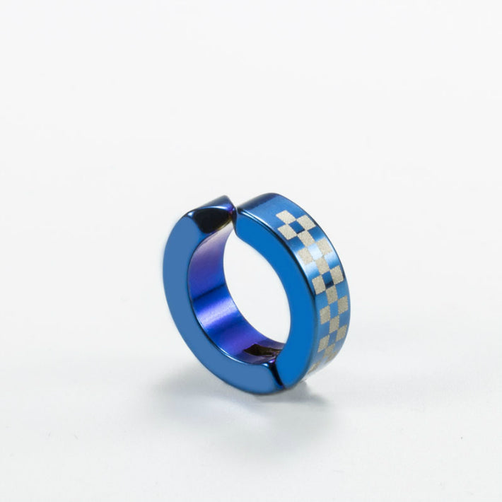 イヤリング メンズ フェイクピアス メンズ BTS イヤーカフ 金属アレルギー対応 ステンレス ノンホールピアス セット レディース チェック柄 格子柄 シンプル リングピアス フープピアス フープ リング シルバー ゴールド ブラック ブルー 金 銀 黒 青 激安 8個 セット