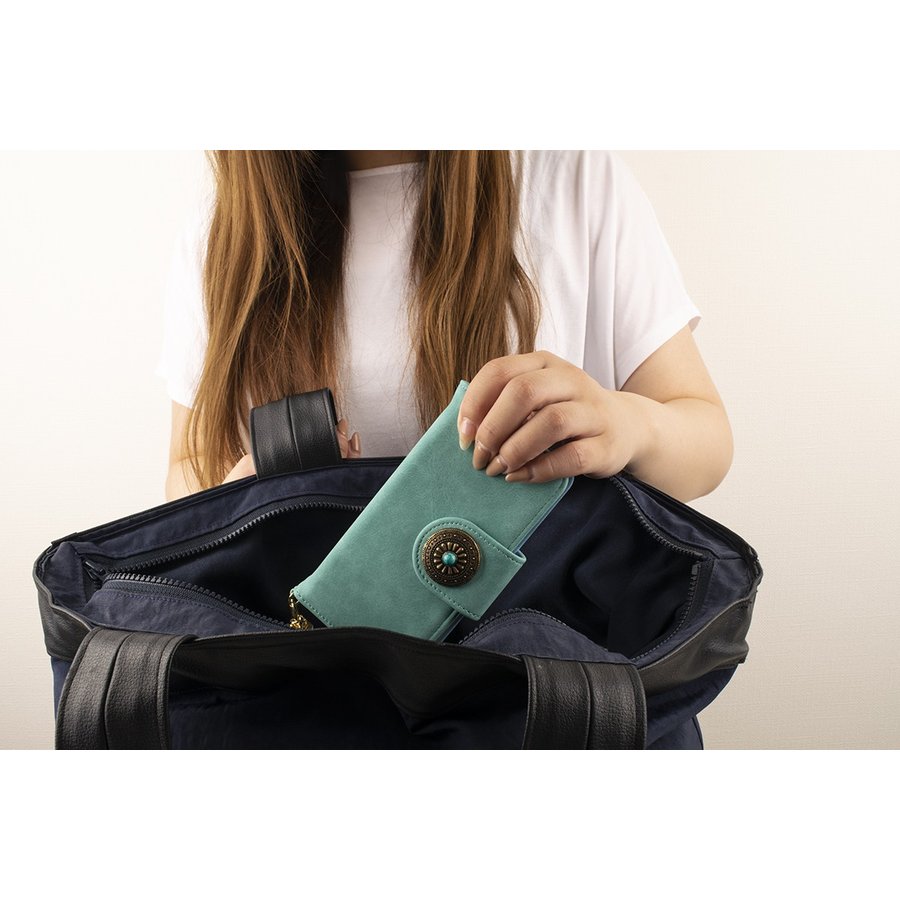 iphone ケース 手帳型 エメラルドグリーン 緑 アンティーク ボタン 女性 使用シーン おしゃれ 安い カバー かわいい スマホケース