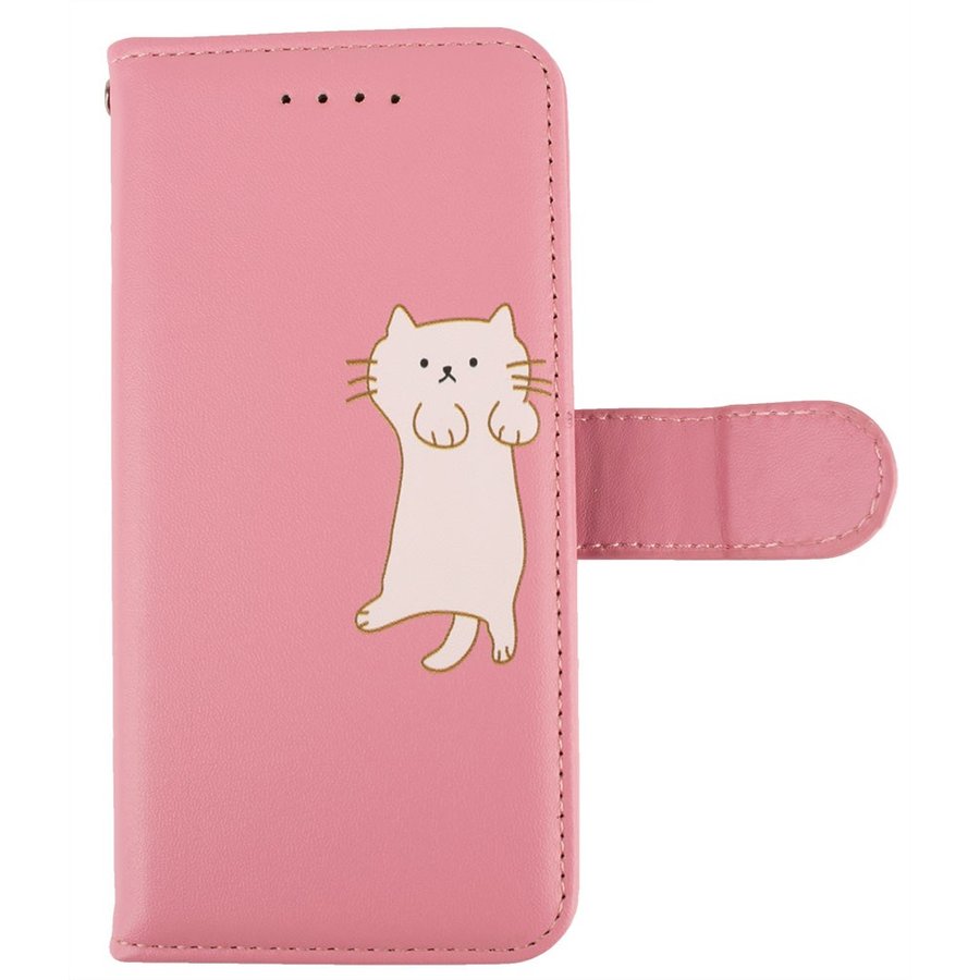 Google Pixel7a ケース 手帳型 ねこ 猫 ネコ かわいい Pixel 7a カバー ピンク 桃色 ピクセル7a レザー 革 安い 送料無料 スマホケース