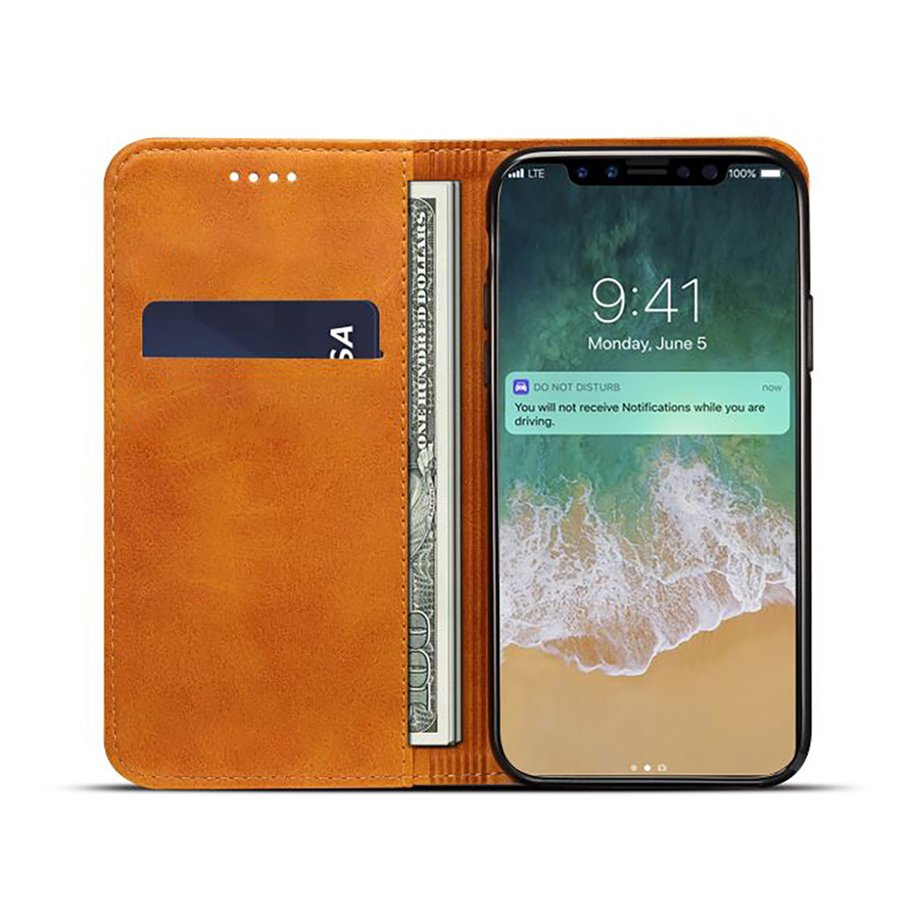 oppo reno 3a ケース 手帳型 スマホケース oppo reno3 a 3a reno3 a reno 3 a カバー oppo ax7 ケース oppo r15 neo ケース 手帳型 CPH1903 カバー ベルトなし マグネット 磁石 茶色 通販 レザー 革 送料無料