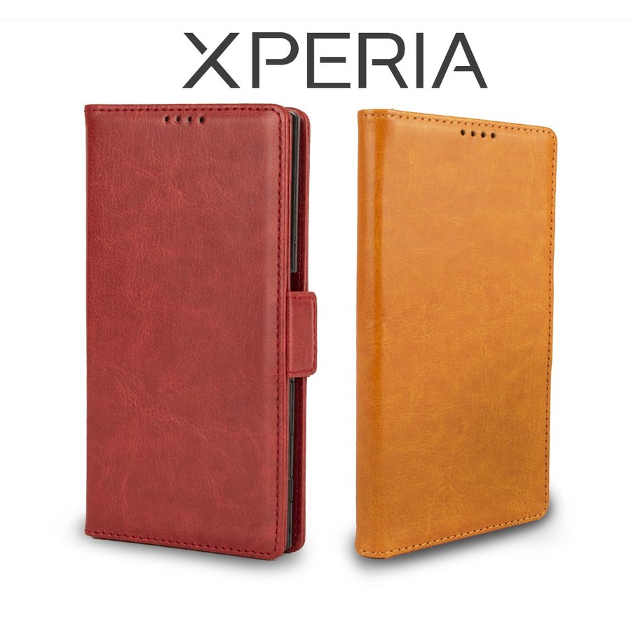 xperia XZs ケース 手帳型 602SO sov35 エクスペリアxz 手帳 スマホケース レザー 革 ブラウン 茶色 赤 送料無料