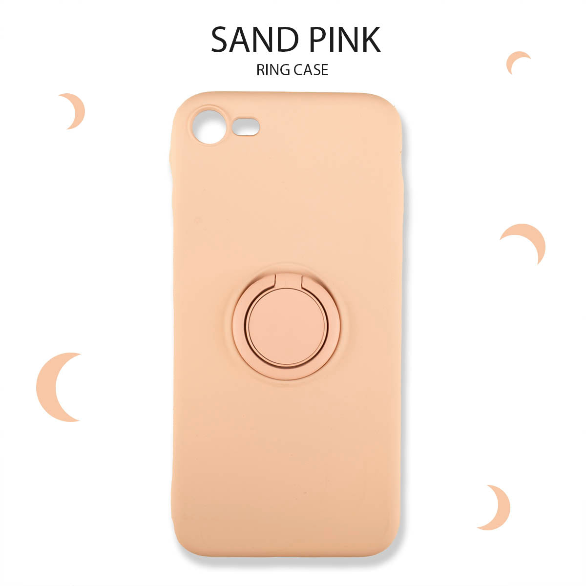 iPhoneSE3 iPhoneSE2 iPhone8 iPhone7 ソフトケース リング シリコンカバー ケース 第3世代 リング付き 柔らか かわいい