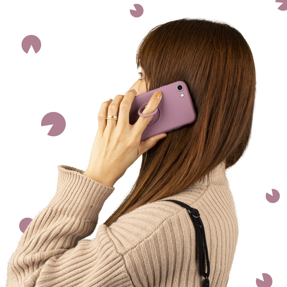 iPhoneSE3 iPhoneSE2 iPhone8 iPhone7 ソフトケース リング シリコンカバー ケース 第3世代 リング付き 柔らか かわいい