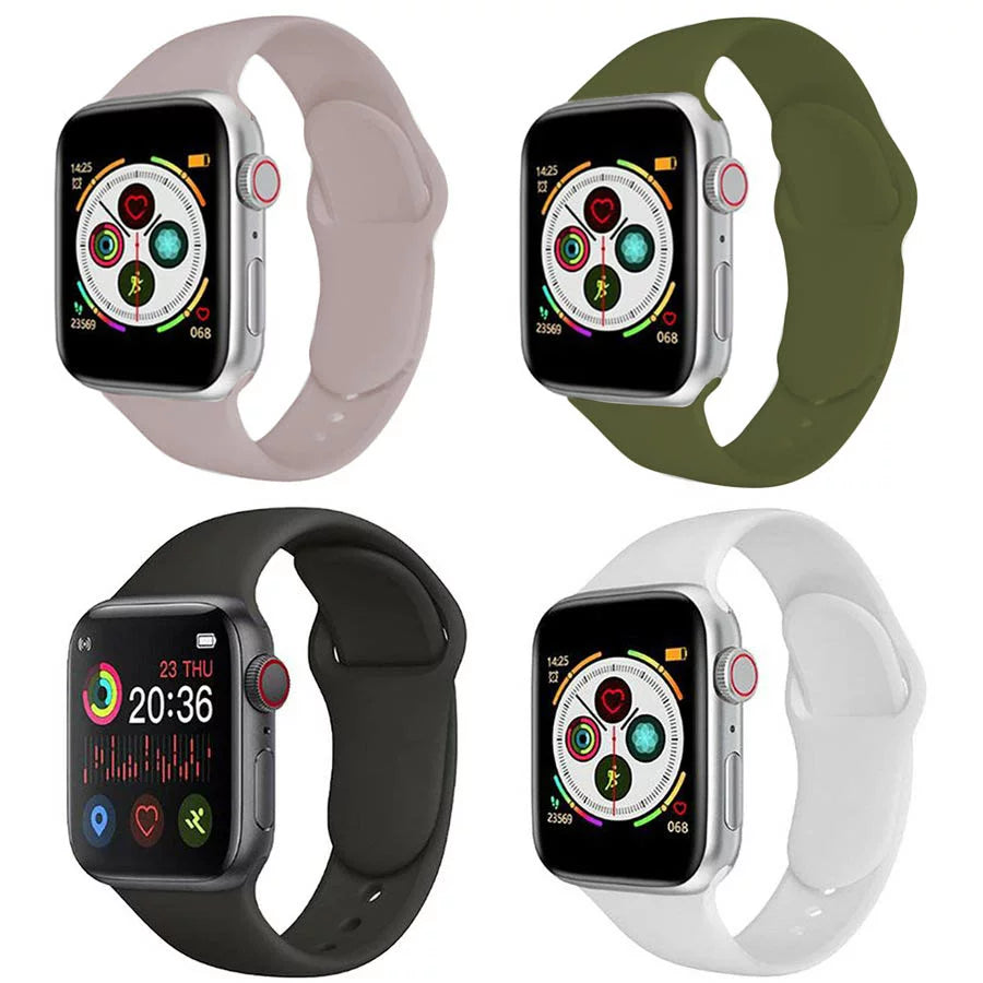 コンバチブル Apple Watch バンド 白 バンド シリコン製 - 時計