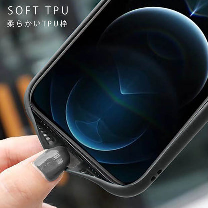 iPhone16e iPhone16 ケース マット 半透明 カバー バンパー 指紋防止 ブラック ネイビー グリーン 背面 肌触感