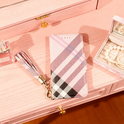 sense9 ケース 手帳型 おしゃれ チェック SHG14 SH53E A405SH SHG14 SHM29 ミラー ストラップ ピンク ベージュ タータンチェック