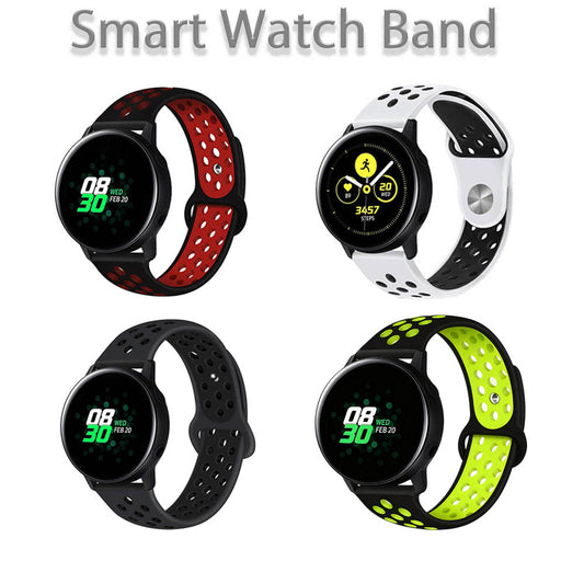 スマートウォッチ バンド 替えバンド スマートウォッチ ベルト 20mm 22mm 20 22 mm ラバー シリコン バンドのみ 運動 スポーツ メッシュ 時計バンド 白 赤 黒 灰 黄 交換ベルト 替えベルト メンズ レディース おしゃれ