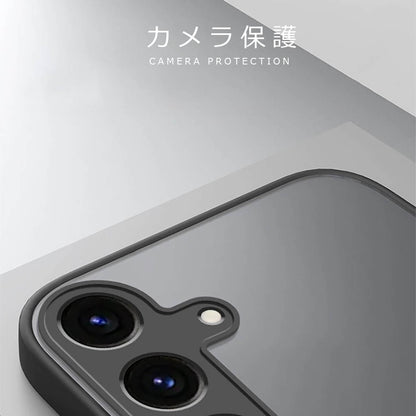Galaxy S25 S24 ケース  マット 半透明 SCG25 SC51F SCG31 SMS931Z SCG25 SC51E カバー バンパー 指紋防止 ブラック 肌触感