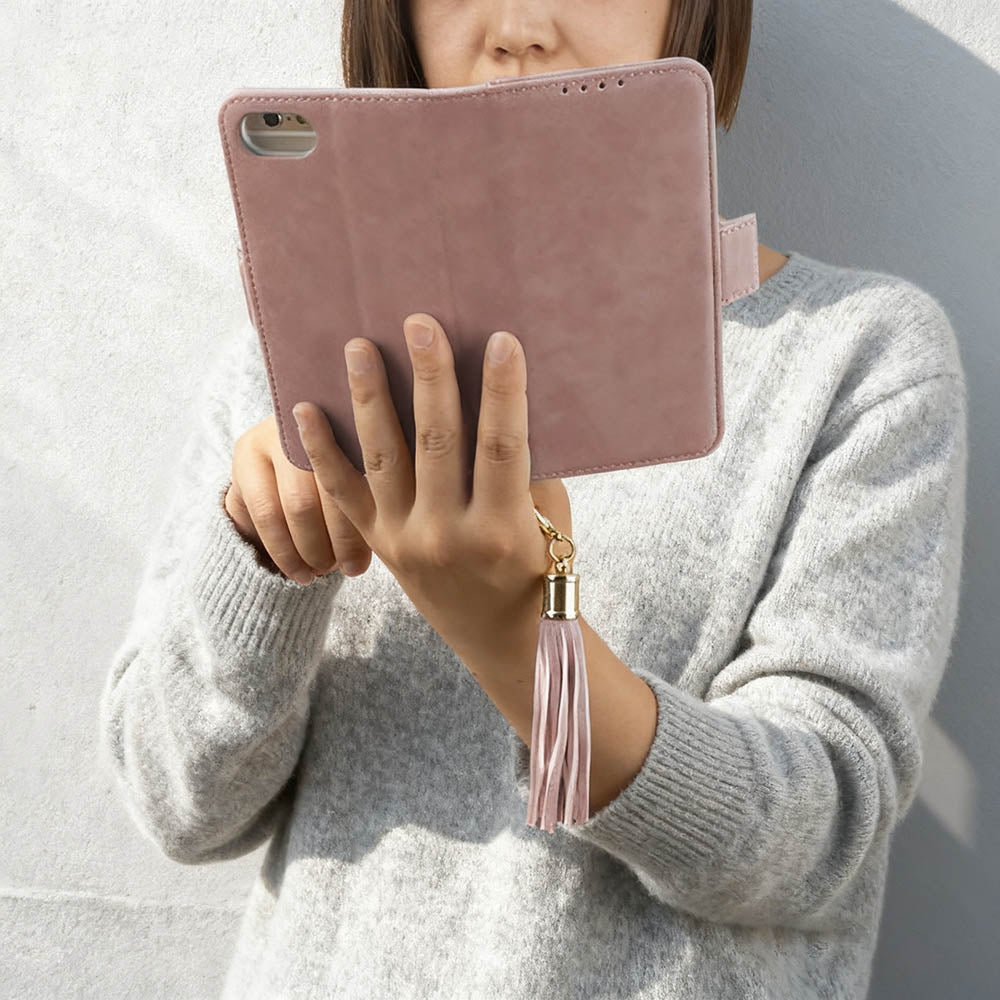 iPhone16 ケース 手帳型 iPhonese カバー iPhone16e iPhone15 iPhone14 iPhone13 iPhone12 8plus iPhone8 iPhone7 ミラー ストラップ 緑 ピンク グレー