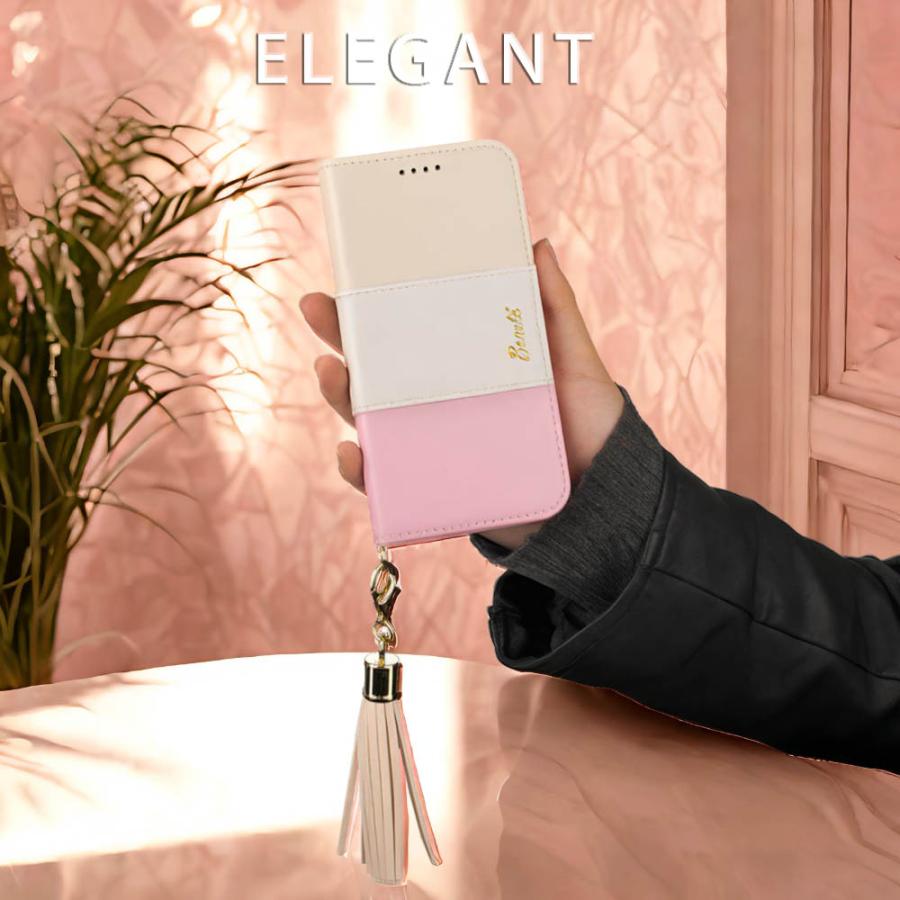 arrows We2 ケース 手帳型 かわいい F52E カバー FCG02 スマホケース F51B A101FC FCG01 ArrowsU ArrowsJ ピンク 白 ベージュ ミラー