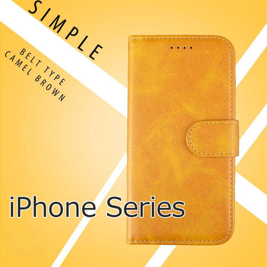 iPhone16 ケース 手帳型 iPhone1 5 スマホケース iphonese第3世代 se第2世代 iphone14 カバー iPh one13 ベルト付 ブラウン 茶 iph one8 iphone7