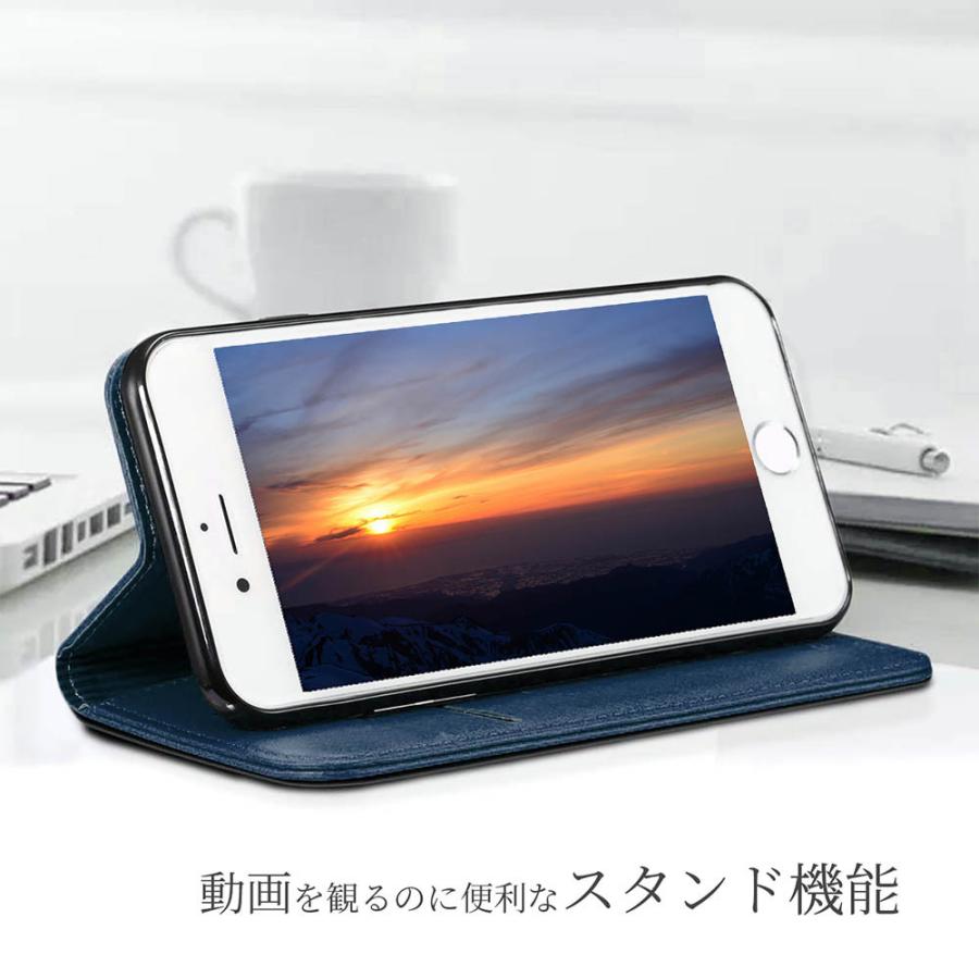 iphone6 トップ ケース 青 手帳