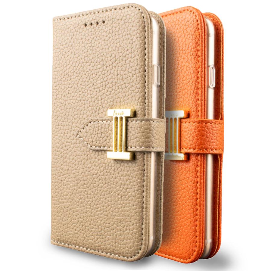 iPhone16 ケース 手帳型 おしゃれ iPhone15 カバー iPhonese SE3 iPhone14 iPhone13 iPhone12 鏡 ベージュ オレンジ iPhone8