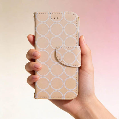 iphone SE ケース 手帳型 シンプル SE第三世代 カバー おしゃれ タンバリン柄 SE第二世代 iphone8 iphone7 iphone6s ピンク ベージュ iphone6 レザー