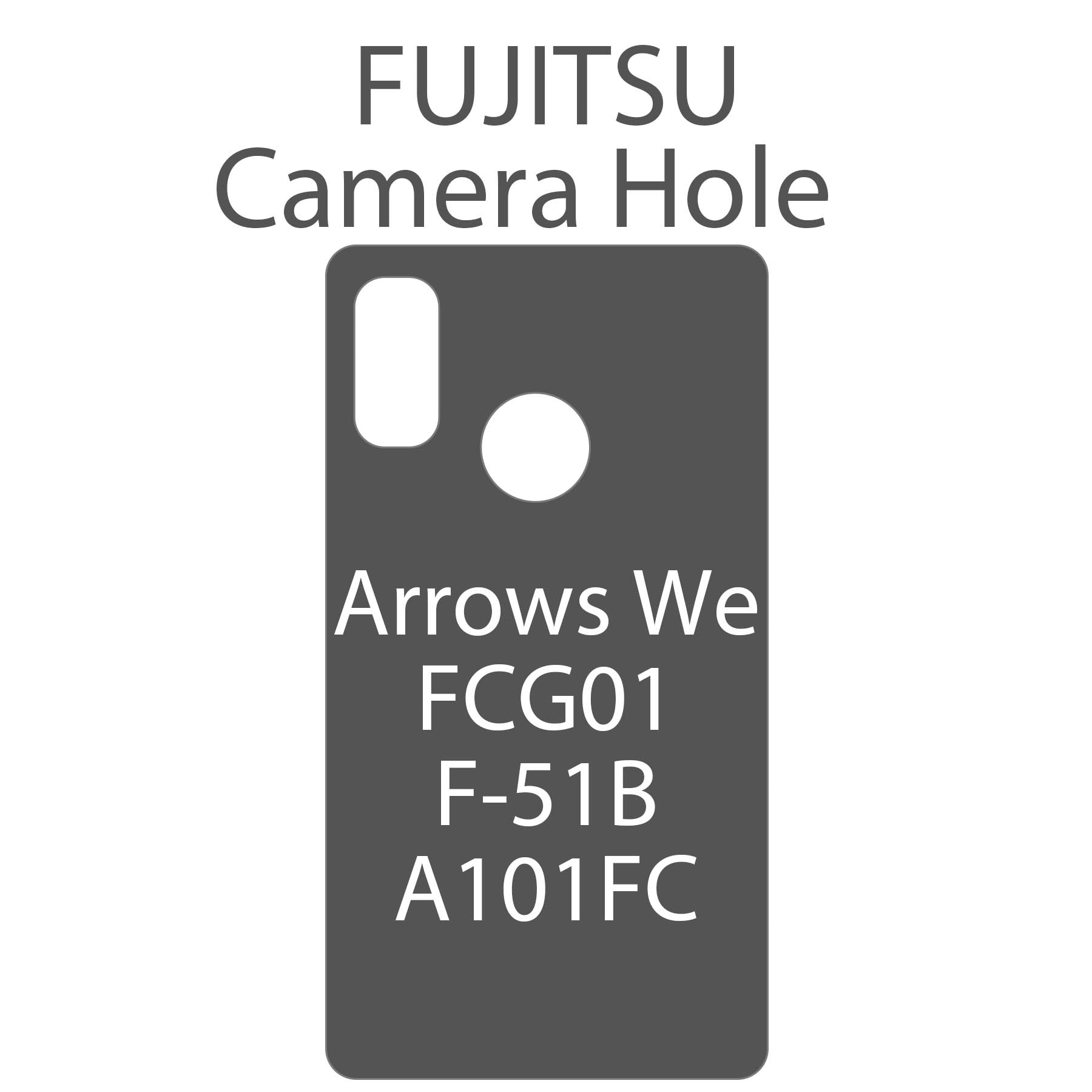 arrows We カメラホール ケース FCG01 F-51B A101FC カバー 富士通 スマホケース