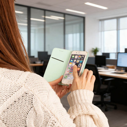 iPhone16 iPhone16e ケース 手帳型 シンプル カバー スマホケース おしゃれ グリーン ブラック ネイビー 緑 黒 紺 スマホケース レザー 送料無料