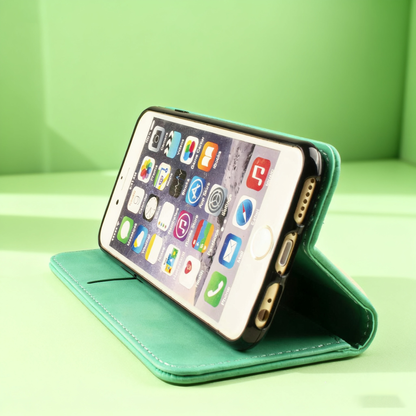 iPhone16 ケース 手帳型 おしゃれ iPhone15 カバー iPhonese iPhone14 スマホケース iPhone13 グリーン 緑 エメラルドグリーン レザー 革