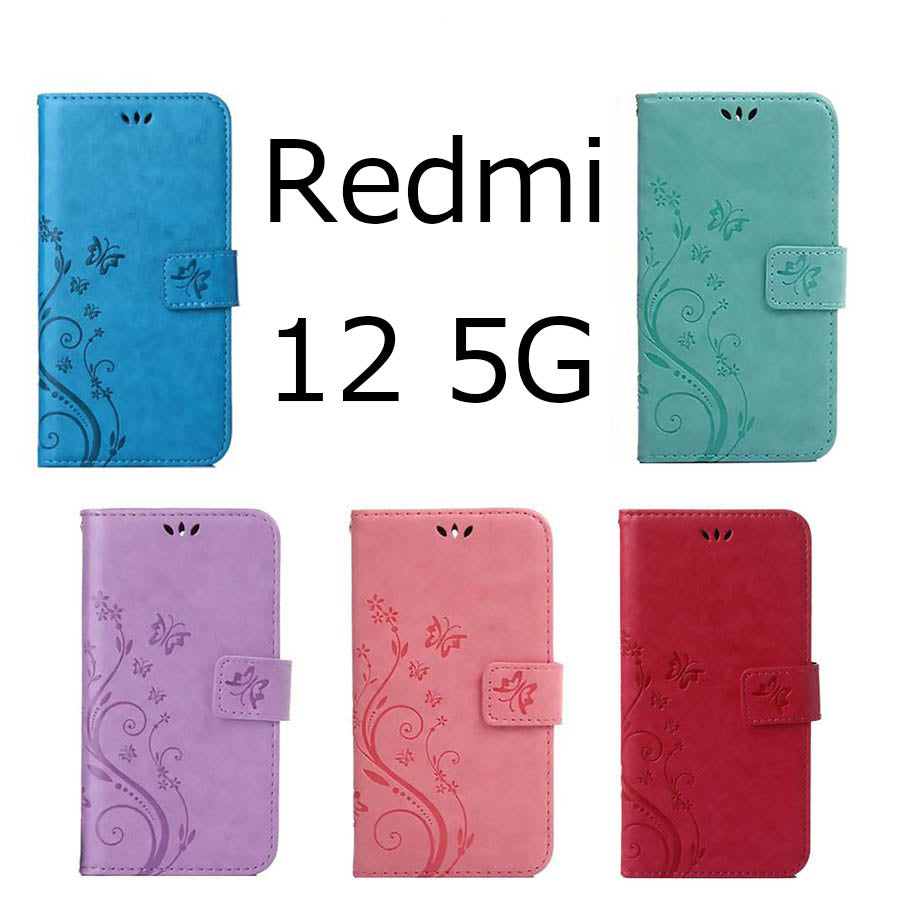 xiaomi redmi 12 5G ケース 手帳型 シャオミ XIG03 カバー A401XM ケース レザー 革 可愛い スタンド機能