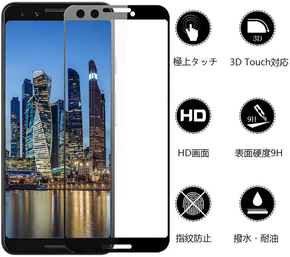 Google Pixel8a ガラスフィルム 2枚セット Pixel7a フィルム 5a5g Pixel4a5G 4a 5 フィルム 液晶保護フィルム pixel 4 3 3a XL 3aXL 耐衝撃 気泡なし 貼りやすい 送料無料