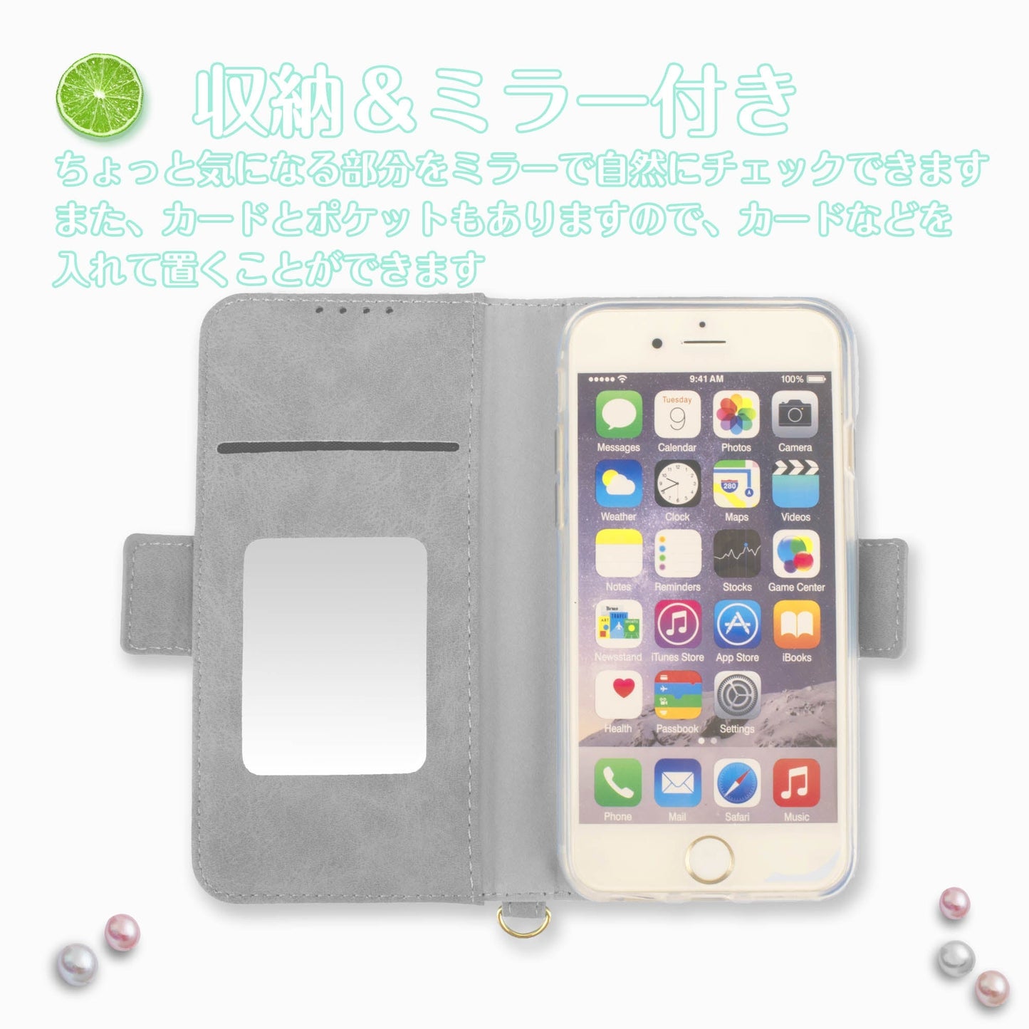 Reno9a ケース 手帳型 reno5a カバー Reno7a 手帳 CPH2523 A301OP ストラップ付き 緑 ミラー カバー レザー送料無料 スマホケース