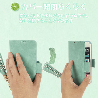 Reno9a ケース 手帳型 reno5a カバー Reno7a 手帳 CPH2523 A301OP ストラップ付き 緑 ミラー カバー レザー送料無料 スマホケース