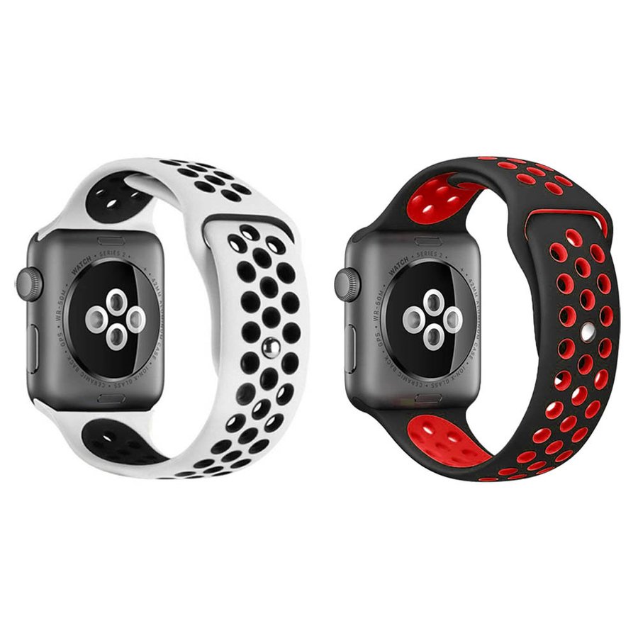 apple watch バンド 白 赤 黒 アップルウォッチ バンド apple watchバンド スポーツ シリコン シリコンバンド レザー おしゃれ レディース メンズ 40mm 38mm 41mm 兼用 運動 シリーズ SE series 7 6 5 4 3 2 1 apple watch ベルト ラバー 交換 白 赤 黒 2本 セット