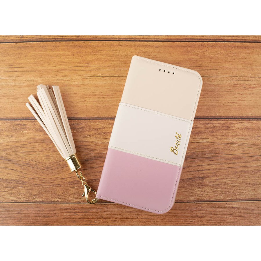 Google Pixel ケース 手帳型 ピンク トリコロール ストラップ おしゃれ 安い カバー かわいい  スマホケース