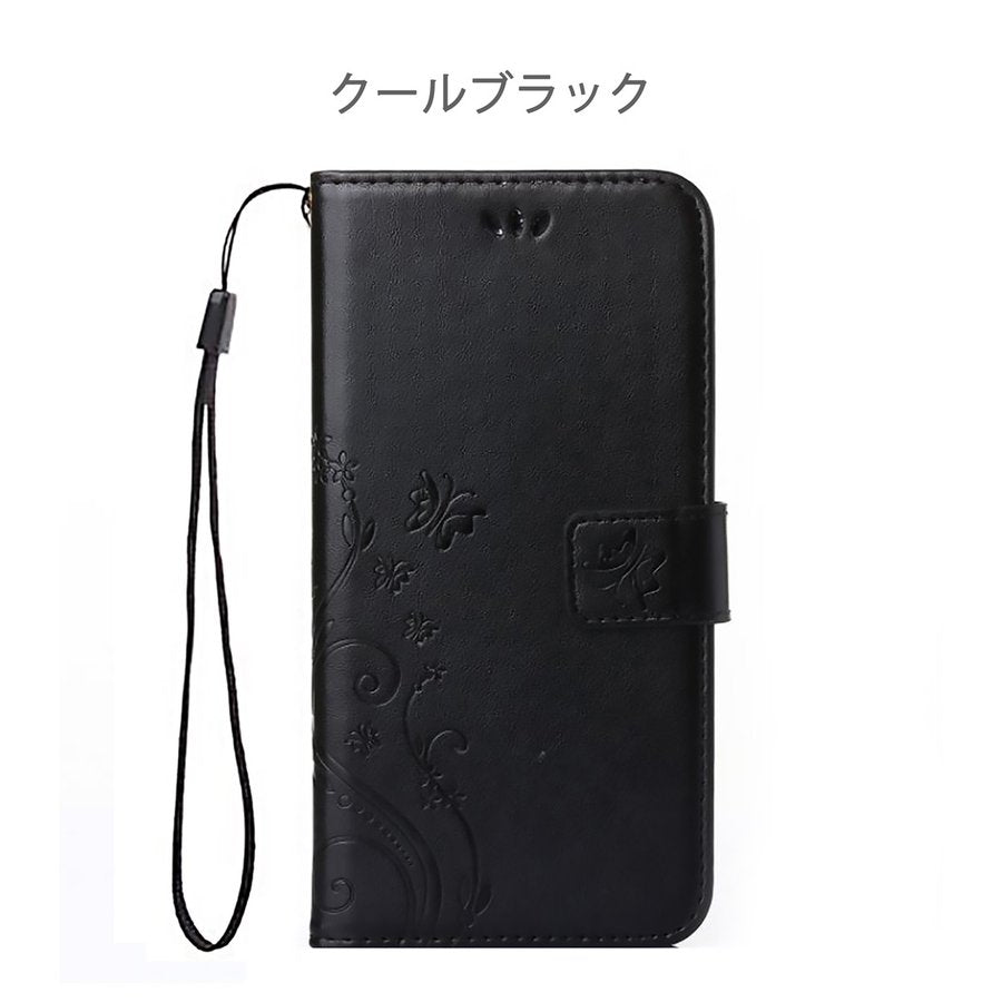 wish4 ケース 手帳型 かわいい SH-52E カバー A402SH スマホケース SH-M27 wish3 sense8 wish2 wish sense7 sense6 sense5g sense3 カバー 花柄 蝶 送料無料