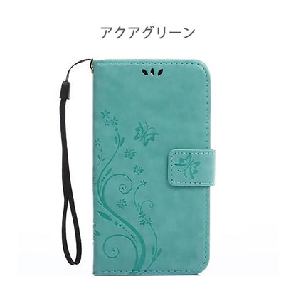 wish4 ケース 手帳型 かわいい SH-52E カバー A402SH スマホケース SH-M27 wish3 sense8 wish2 wish sense7 sense6 sense5g sense3 カバー 花柄 蝶 送料無料