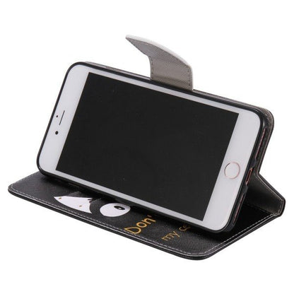 かんたんスマホ3 A205KC ケース 手帳型 basio4 kyv47 a001kc カバー 手帳 かんたんスマホ2 おてがるスマホ A001KC 705KC X3 Android oneX3 黒 かんたんスマホ ymobile ワイモバイル 京セラ レザー 革 黒猫 ねこ かわいい
