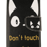 ZA550KL ZenFone Live L1 ケース 手帳型 ASUS アスース 手帳型 カバー 通販 レザー 革 黒猫 ねこ 可愛い キャラクター スタンド機能 アニマル 動物 人気 激安