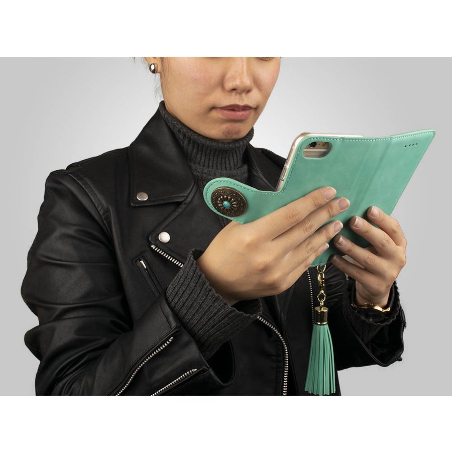 aquos sense3 ケース 手帳型 sense3basic 手帳 shv48 カバー SH-M12 shv43 shv40 ミラー 鏡 ストラップ 緑 スマホケース 送料無料