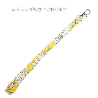 Sense4 ケース 手帳型 sense4 basic カバー Sense4lite Sense3 ミラー ストラップ カバー 花柄 黄色 イエロー 送料無料