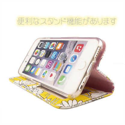 Sense4 ケース 手帳型 sense4 basic カバー Sense4lite Sense3 ミラー ストラップ カバー 花柄 黄色 イエロー 送料無料